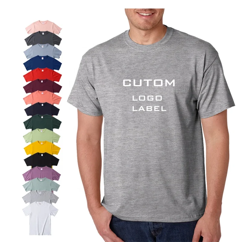 Wholesale High Quality OEM Custom Print Label USA Size Men Blank T Shirt Premium High Quality 100 Percent Cotton Plain Tshirt