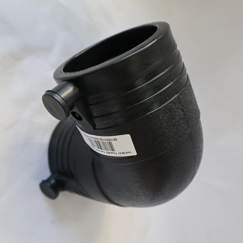 PE100 SDR11 PN16  25 -630mm 630mm 560mm 500 450 315mm HDPE Fittings HDPE Electrofusion 90 degree right angle Elbow