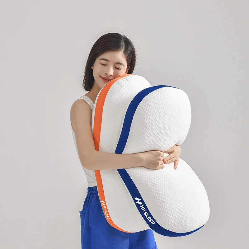 Hotel Pillow Set Bed Pillow Comfortable White Super Soft Fiber Fluffy Anti-Wrinkle Sleeping Pillow