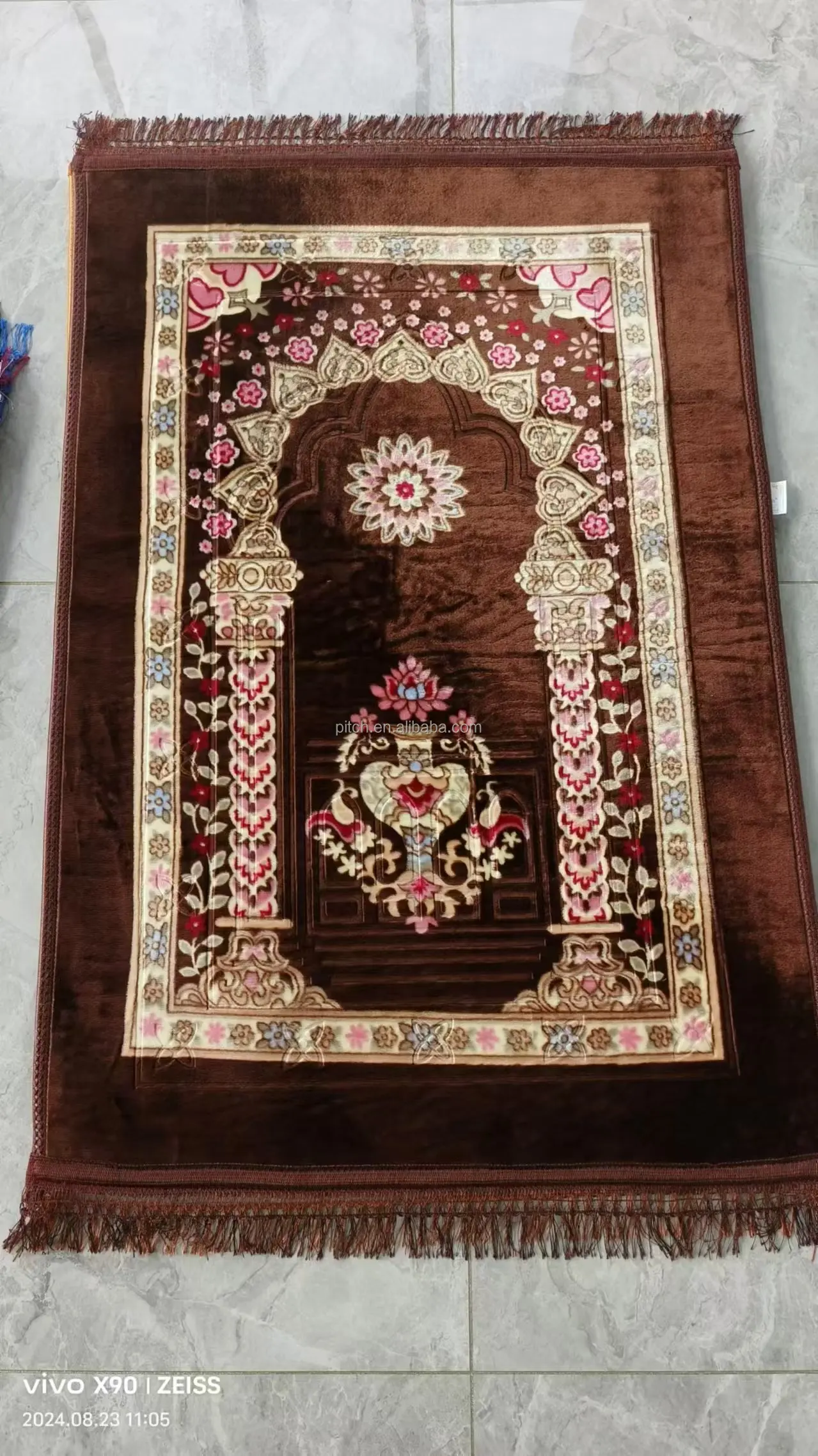 Foreign trade worship carpet kneeling prayer mat worship carpet Hui worship felt prayer mat Arabic machine washable
