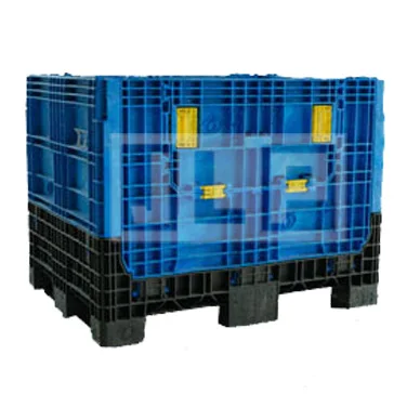 980x755x760 мм HDPE сверхмощный Производитель продаж складной пластиковый ящик для поддонов