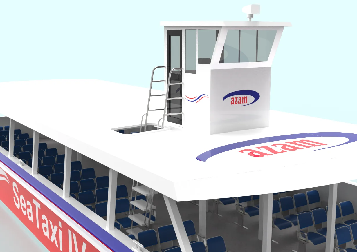 Sea King 21m Coastal Landing Craft 120 Seats Passenger Ferry Hot Sale in Aferica