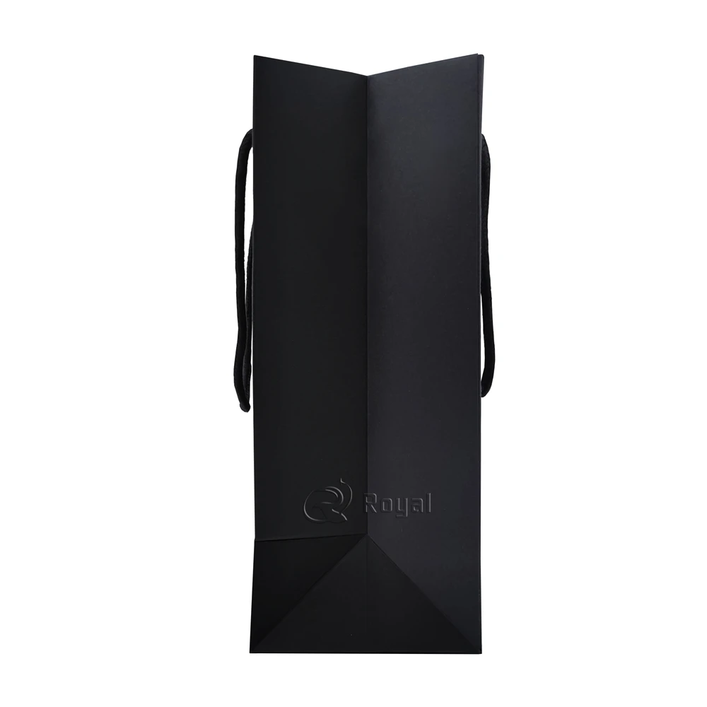 Hot sell Laser Shiny Gift Bags Holographic Iridescent Thank You Flat Handle Special Paper Bag With Your Own Logo