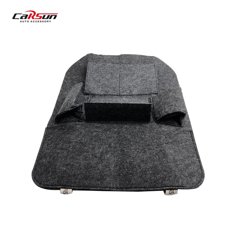 CARSUN  Car Seat Storage Organizer Fabric Child Anti-kick Holder Accessories Supplies Auto Stowing Tidying Car Seat Storage