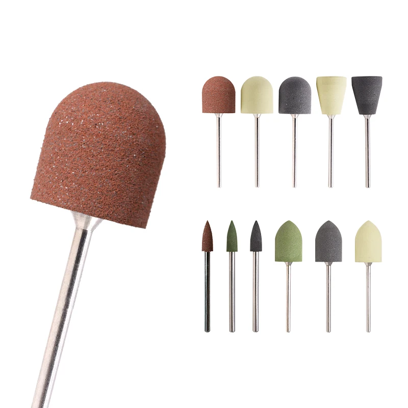 Professional Pedicure Clean Nail Art Manicure Practice Tools Nail Mat Silicone Polisher Nail Drill Bits For Polishing Skin