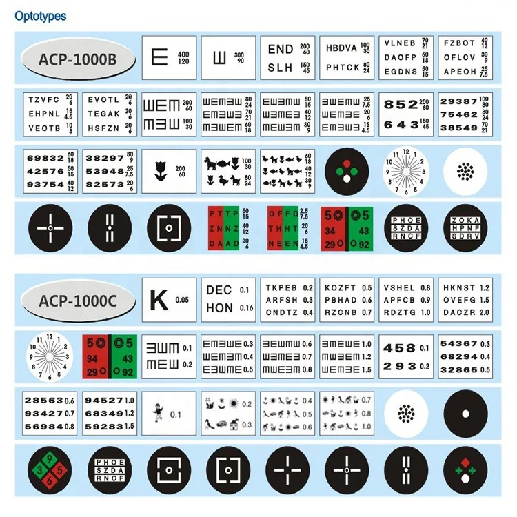 Optical Instrument ACP-1000 Ophthalmic Auto Vision Chart Projector for Glasses Shops