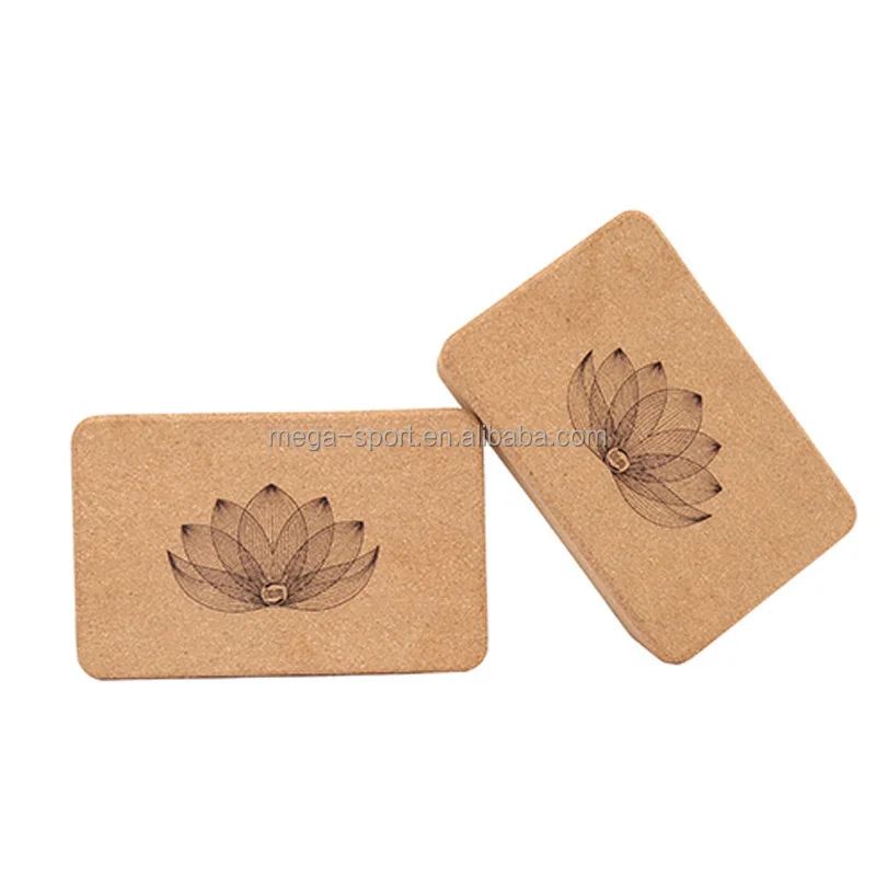 Wholesale Eco Friendly Foam Yoga Blocks Premium Custom Private Yoga Blocks Wooden Cork Yoga Brick