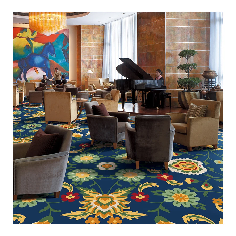 Kaili Printed Nylon Diverse Designs Custom Factory Fireproof Waterproof Jacquard Tufted Carpet for Cinema Theater Hotel Villa