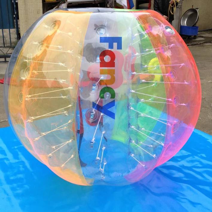 BEST comment bubble soccer arena/plastic inflatable ball/inflatable air ball for sale