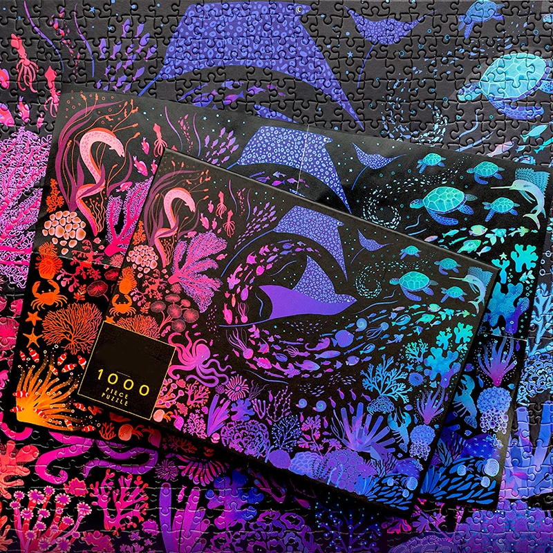 ULi Wholesale Custom Paper Cardboard Game Puzzles 100 500 1000 Pieces Jigsaw Puzzle For Kids Adults