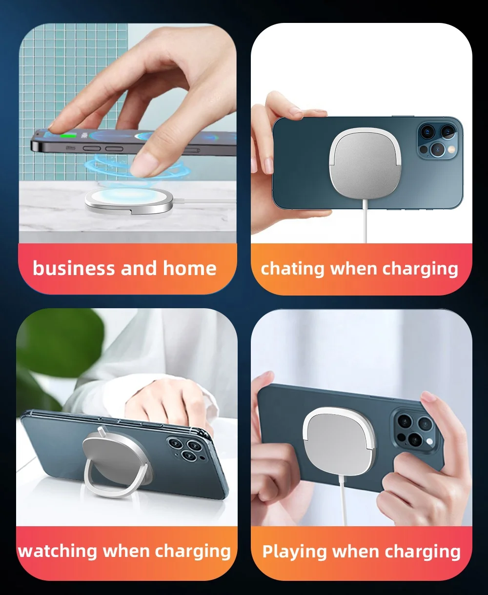 Chargers For Phone Mag net Magnetic Charger Fast Safe Magnetic Wireless Charger For Apple/Iphone 12/Pro/Pro Max Phone/Mini Serie
