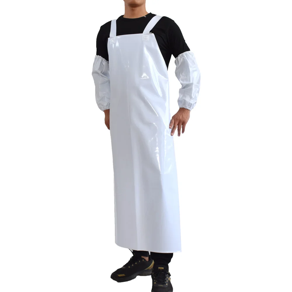 Eeofriendly plastic red rubber TPU meat safety food industrial apron