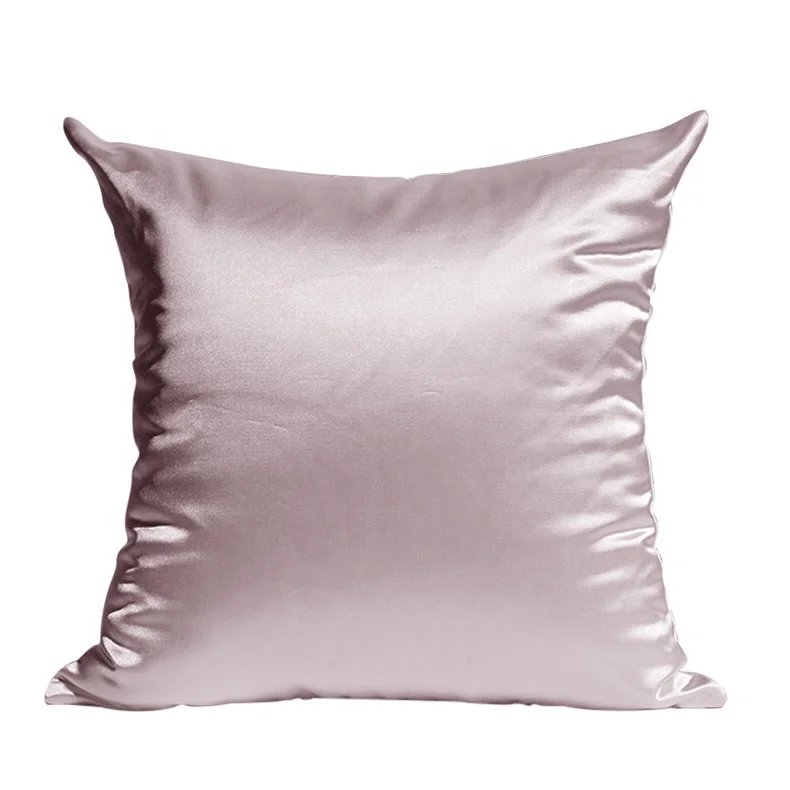 Популярные цвета на заказ 100% шелк застежка-молния Континентальная наволочка шелковая