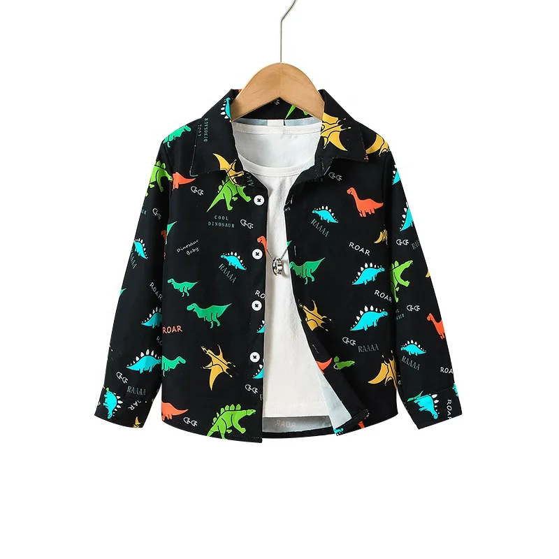 Coat For Boy Kids Clothes 4-7Years old Fashion Long Sleeve Boy Coat Cartoon Children Outwear