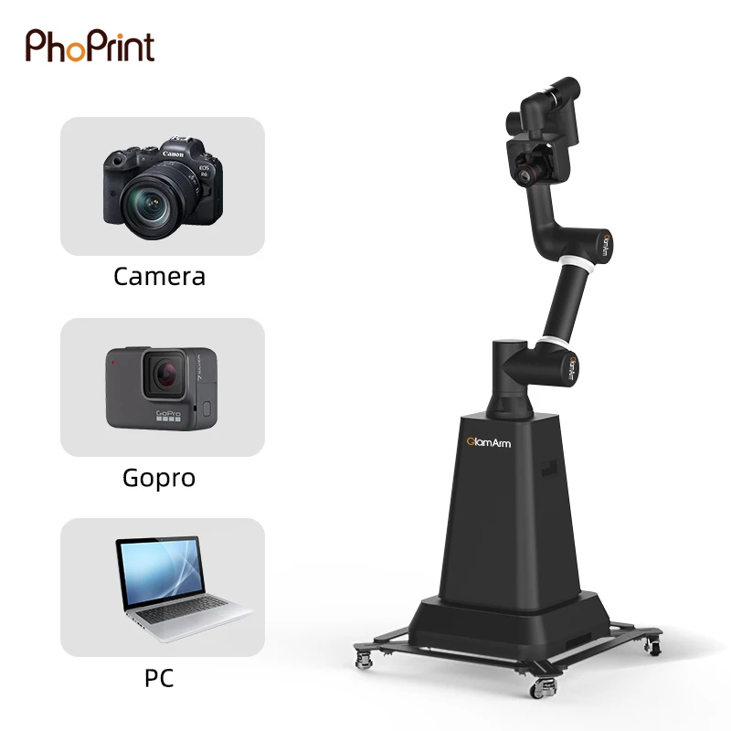 Newest Photo Camera Cobot Robot Arm 6 Axis Collaborative Glambot Photo Booth