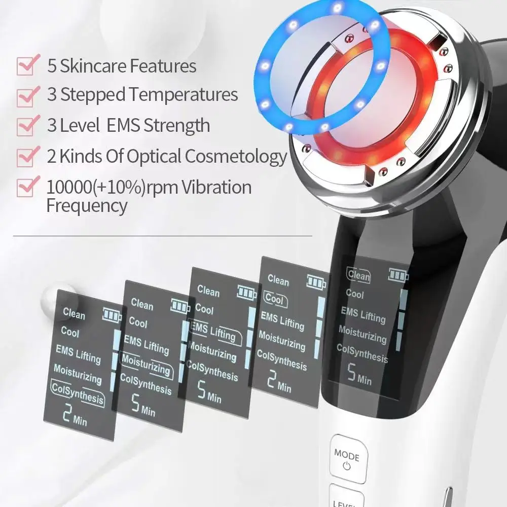 Europe Hot selling  Home Use Beauty Device Equipment Face Massager Light Therapy Anti Aging Skin Care Tool Beauty Instrument