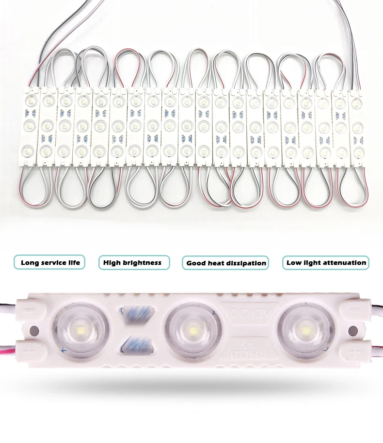 High Brightness Sunlight Smd 220 46Mm 2835 6013 Led Injection Module For Channel Letter And Sign