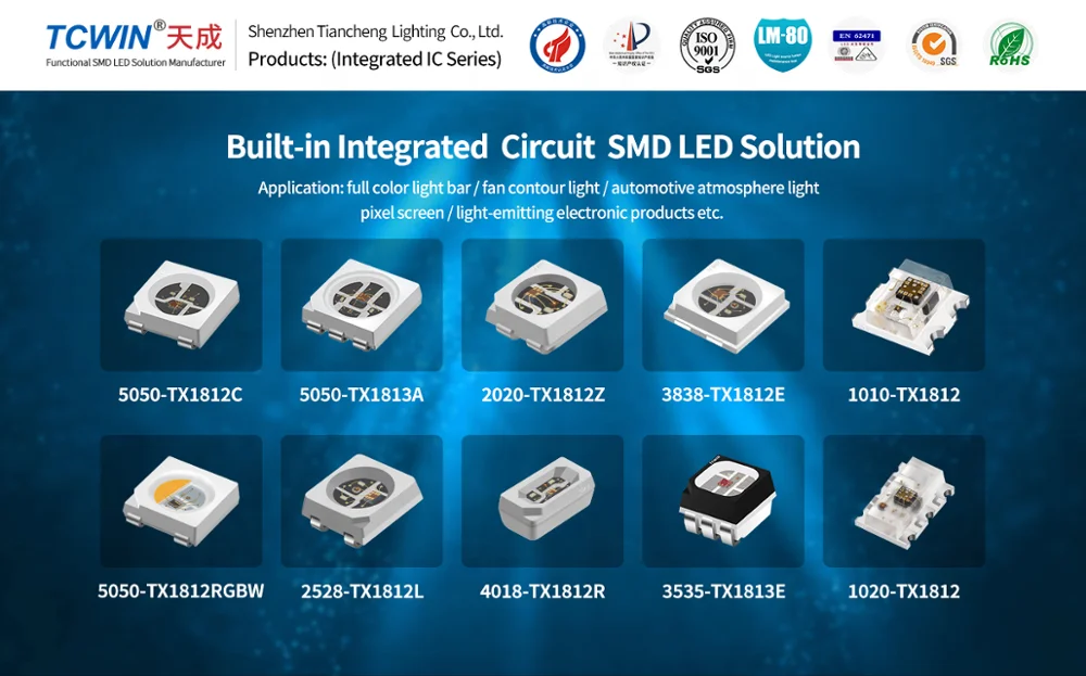 3 chip 5050 620nm smd led light source red color led chip