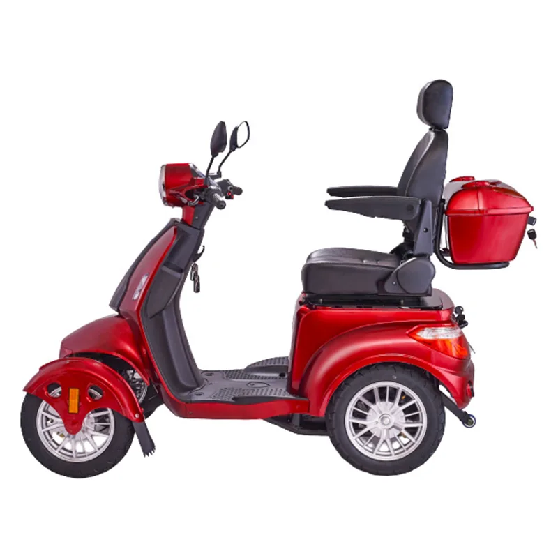 Four Wheels Motorized 500w 800w 1000w Power Motor Electric Scooter for the Elderly and Handicapped