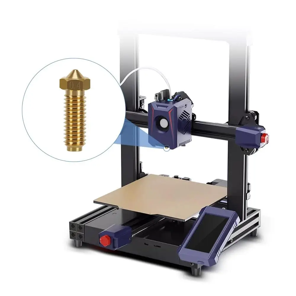Сопла из закаленной стали 0 2/0 4/0 6/0 8/1 мм сопла с термостойкостью для Anycubic Kobra 2 Neo Pro Max