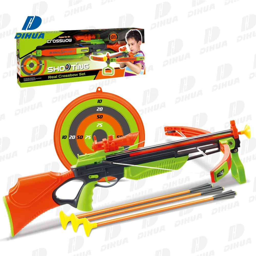 Children Sports Outdoor Game Gun Plastic Toy Crossbow Interactive Shooting Game Archery Bow Arrow Gun Toy Set