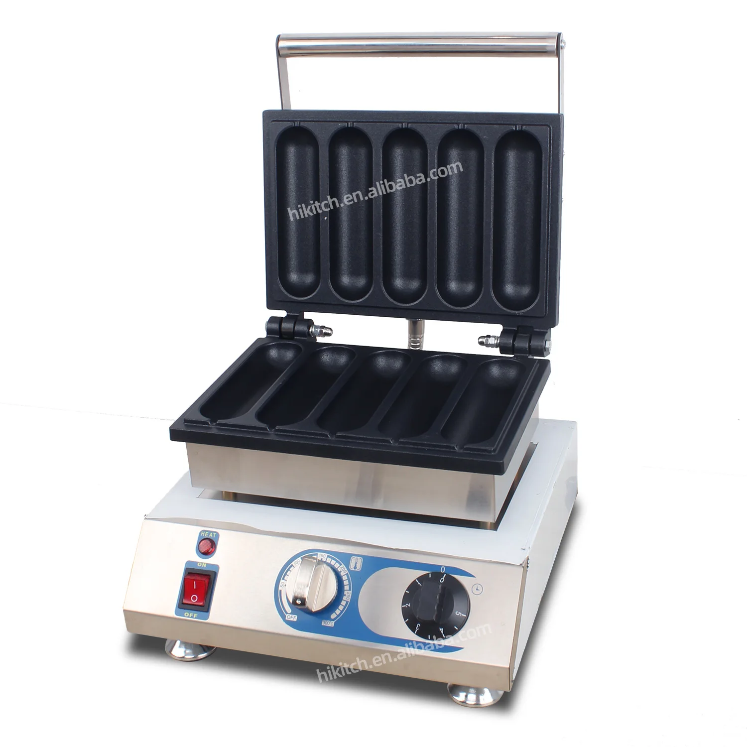 Electric nonstick hot dog stick waffle maker 220V 110V 5 pcs corn lolly crispy maker machine with handle for commercial use