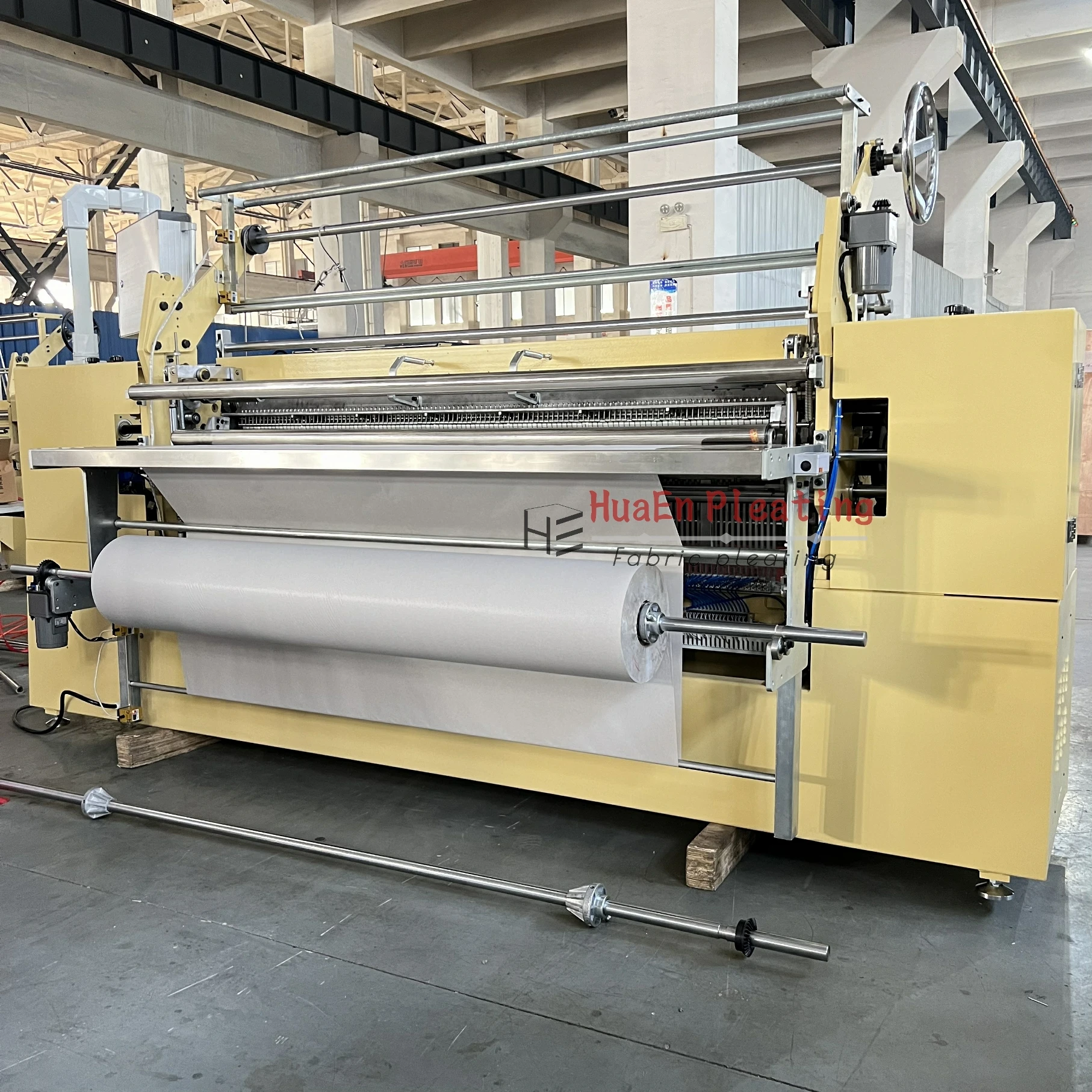 HuaEn Bamboo Zigzag Pleats HE-217-T Fabric Velvet Plisse Machine Electronic Jacquard Loom Machine