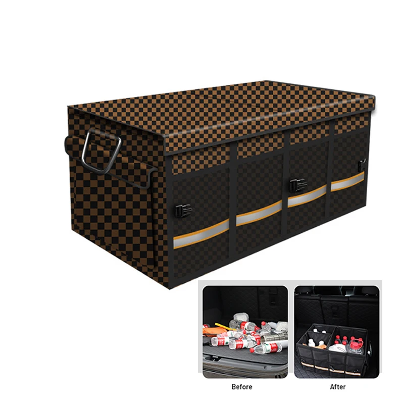car accessories car storage box multifunctional folding sorting box car trunk storage