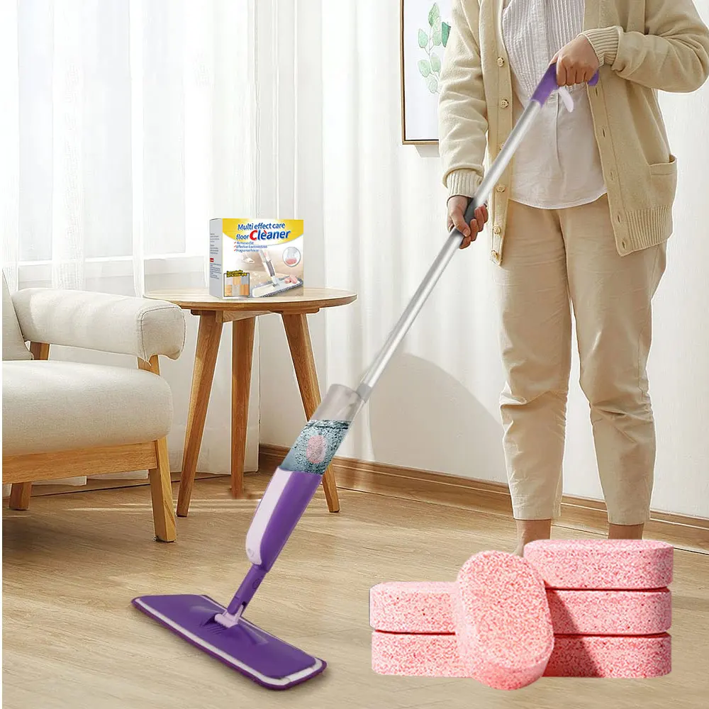 Household hot sale floor cleaning tablet 6g=1L floor spray cleaning liquid powerful cleaning function