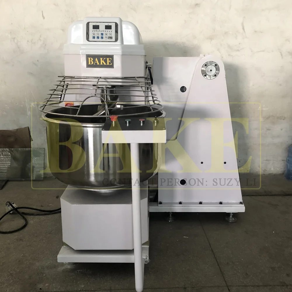 commercial heavy duty spiral mixer 125kg flour mixer,200kg bread self-tipping dough mixer