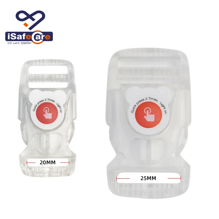 Высокое качество оптом водонепроницаемый светодиодный Пряжка 2,0 см для собачьего ошейника LED