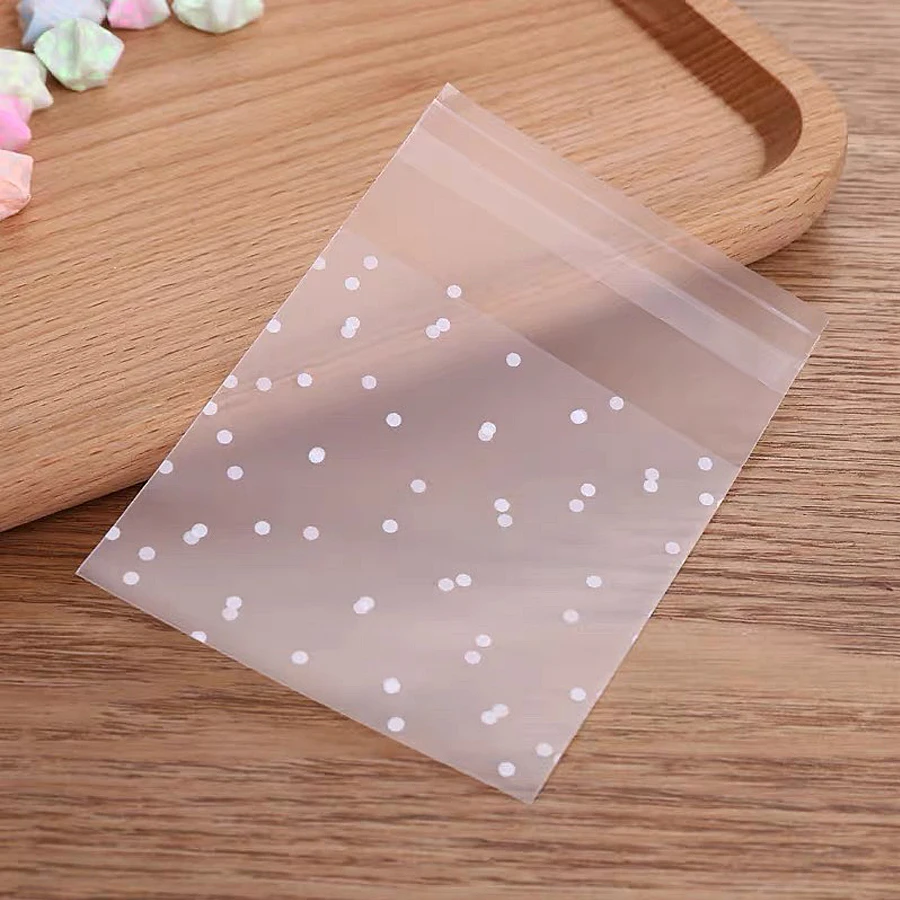 Wholesale Biodegradable Clear Frosted Self Adhesiveself Adhesive Plastic Opp Food Bags With Seal Flap
