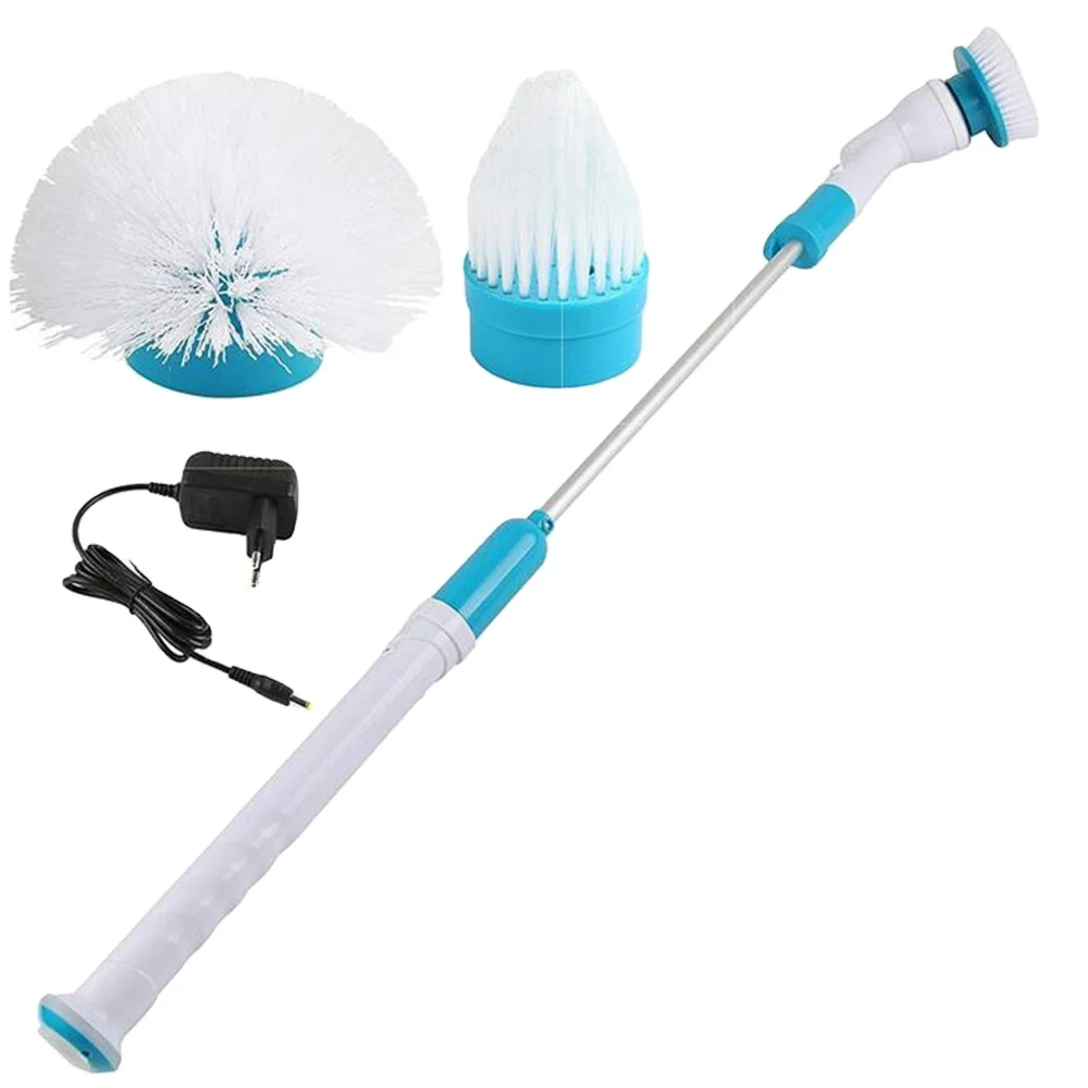 Battery Waterproof Wireless Cordless window Cleaning utensil Electric clean Spin Power Brush Floor Scrubber For Washing Bathroom