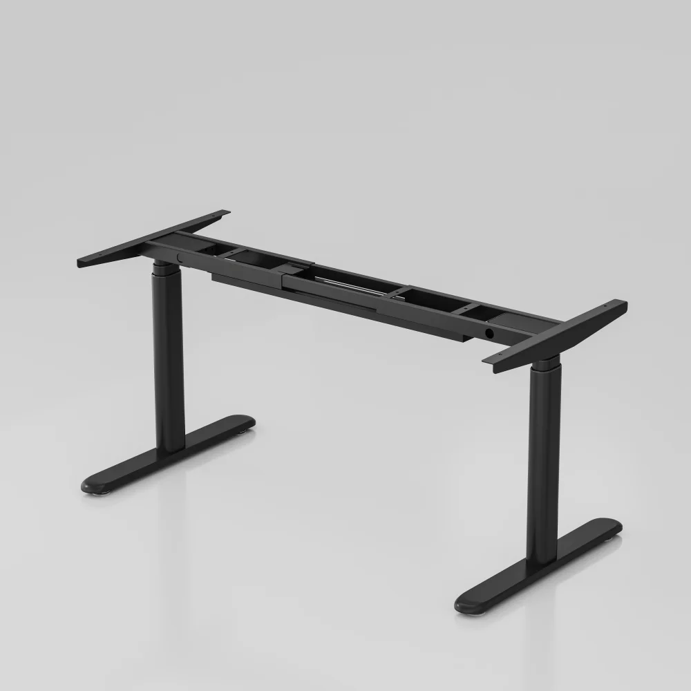 Electric Sit To Stand Office Desk Adjustable Height Converter Motorized Riser Up Computer Workstation Study Table For Adult