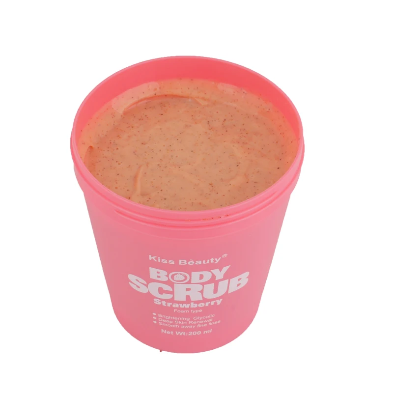 Hot Selling Models Strawberry Hydrating Deep Skin Renewal Smooth Away Fine Lines Body Scrub Wholesale Price