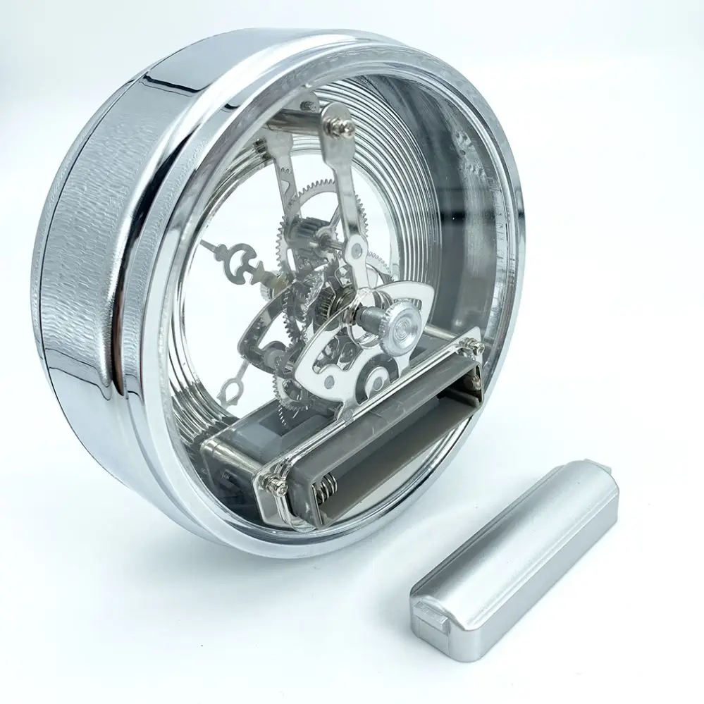 High Quality quartz skeleton clock inserts Classic Solid Skeleton Design Decorative Table Clock