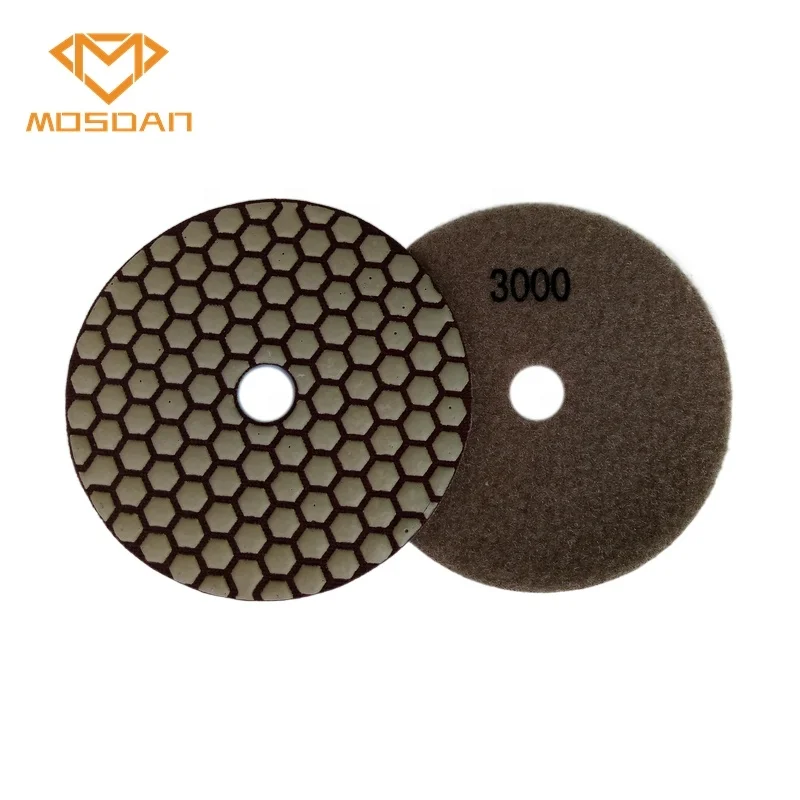 125mm Premium Quality Dry Diamond Flexible Polishing Pads for Stone Marble Granite