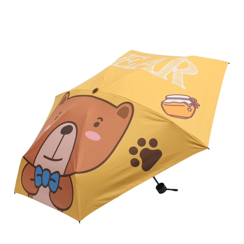 Портативный складной 3 складной зонтик от солнца Мини карманный зонтик от солнца дождя Зонтик