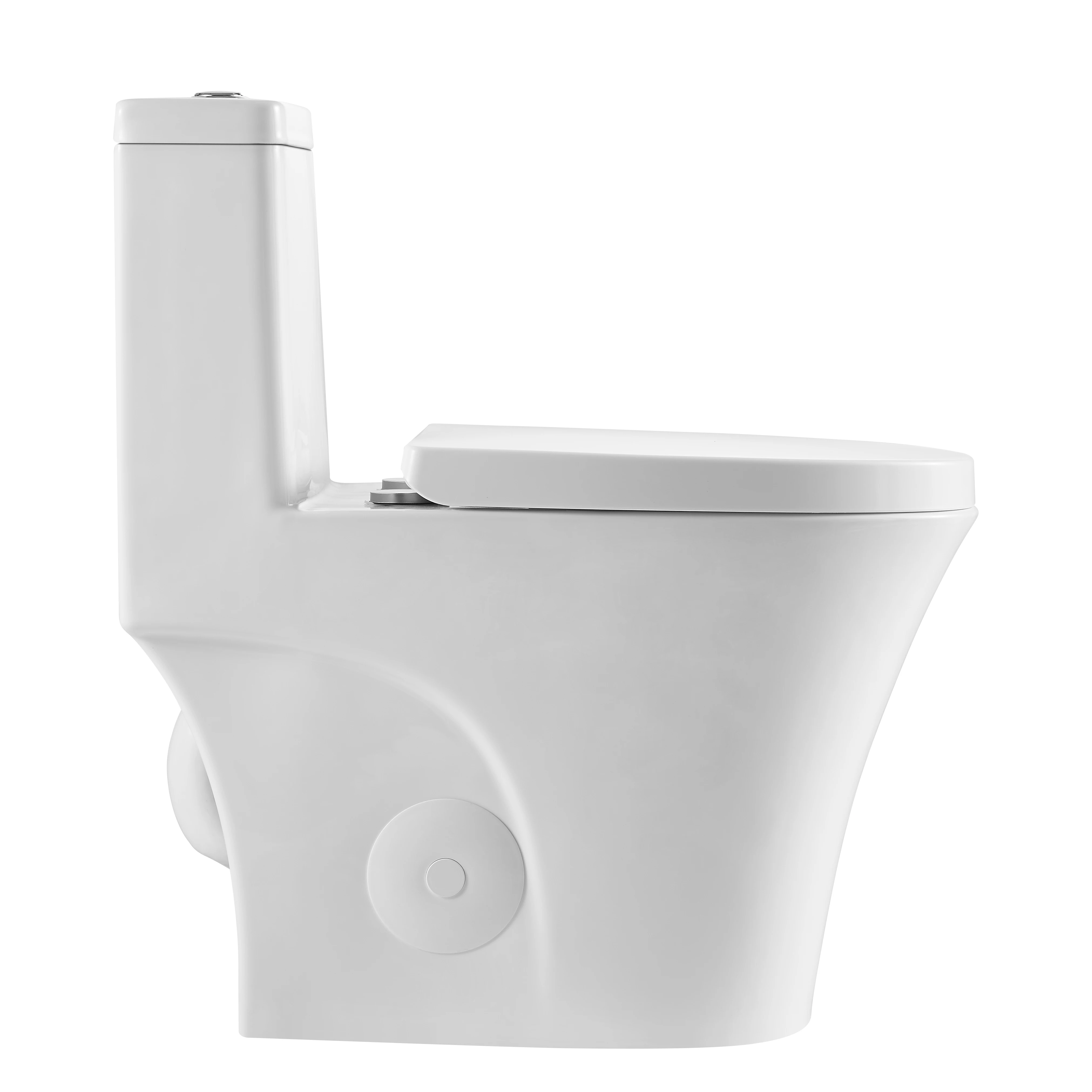 Hot sale ADA chair height CUPC approved water saving rimless MAP 1000 one piece toilet for apartment bathroom project