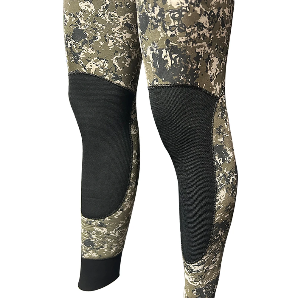 5mm Two Pieces Camouflage Spearfishing Wetsuit Underwater Hunting Suit Camouflaged Spearfishing Apparel
