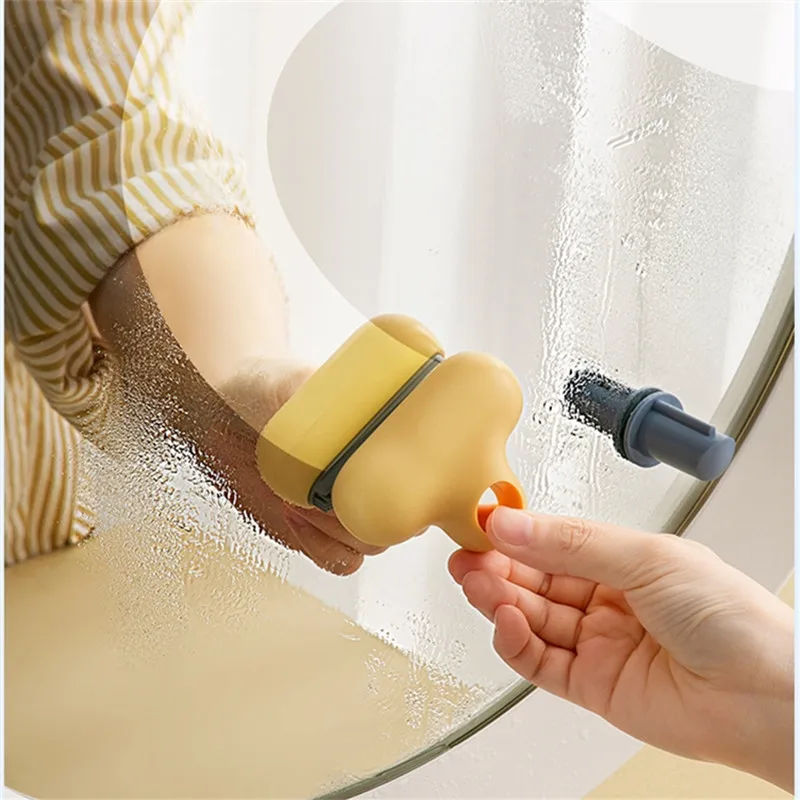 Cleaning squeegee for shower Mirror Suction Wall T shaped Mirror Glass Cleaning Drying Descaling Cleaner