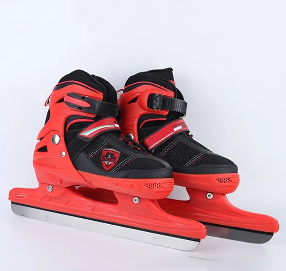 Ice Skate Shoes Thickened Thermal Speed Sliding Skating Blade Ice Hockey Footwear Beginner Adult Teenagers Kids Roller Skate
