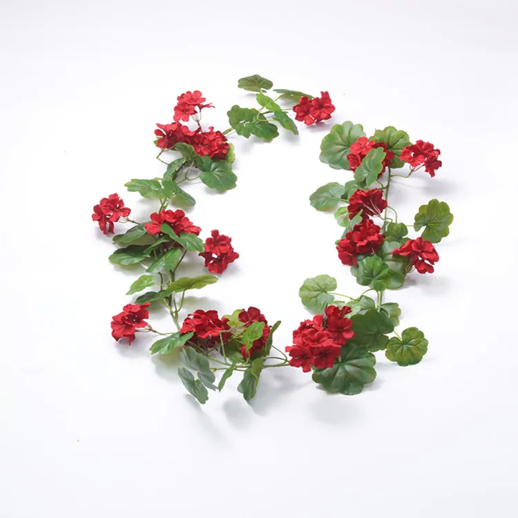 High- quality silk flowers geranium for flowers artificial home decoration or artificial wedding flowers