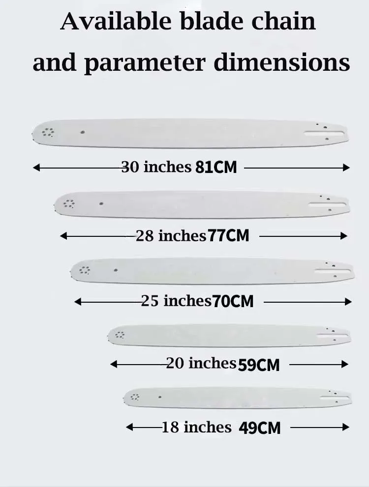 Gasoline Chain Saw Chinese Wood Cutting Machine 25in Chainsaw