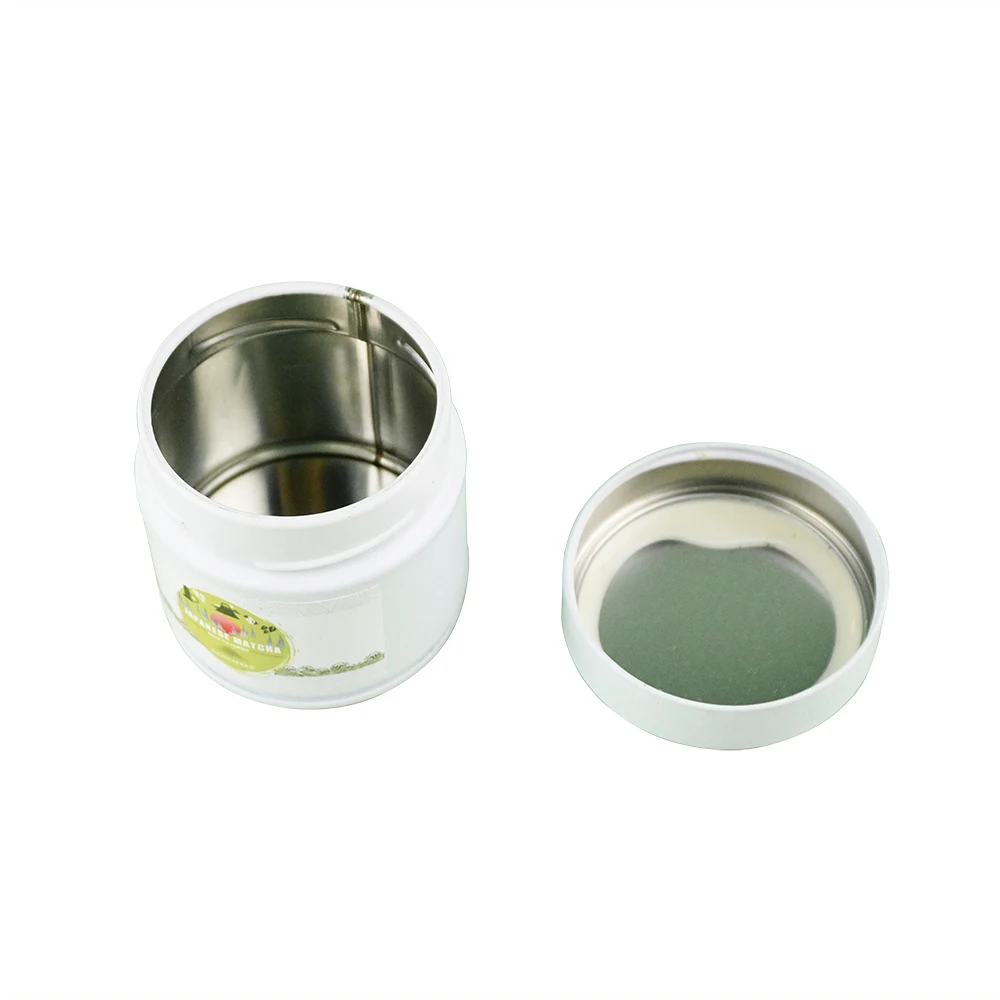 Hot Selling ODM 100ml Coffee Matcha Powder Watercolor Tin Box Round Metal Box