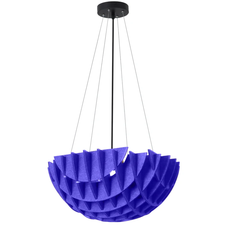 European Chandelier Hard Felt Fabric Ceiling Lamp Non-Woven PET Felt Lamp