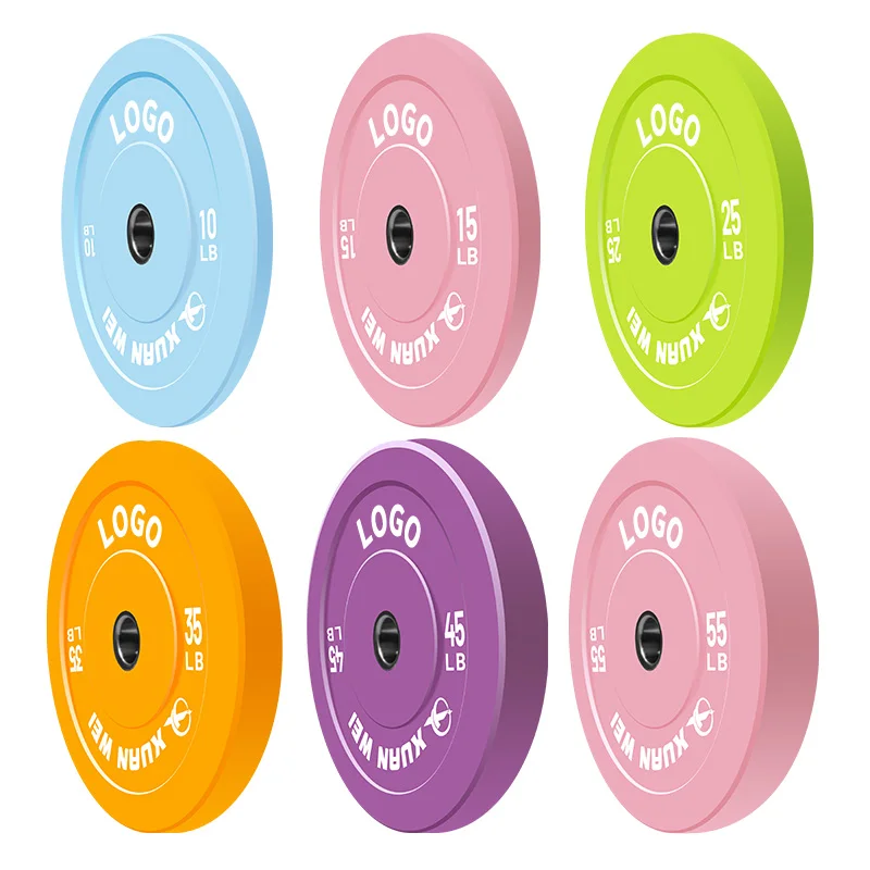 Wholesale Custom Cast Iron Training Calibrated Gym Bumpers Plates Rubber Plates Weight