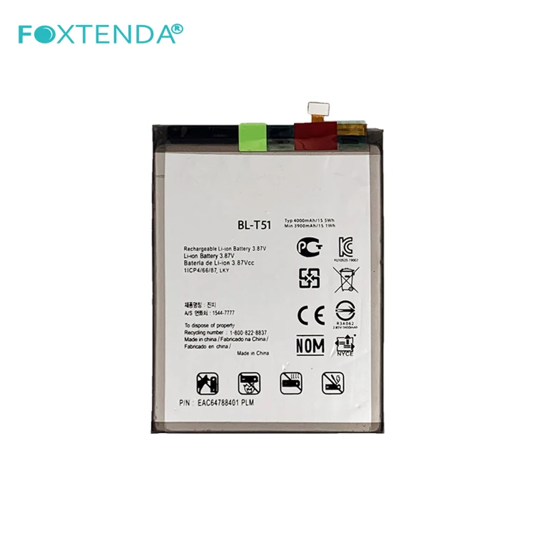 Original capacity cellphone rechargeable Li-ion battery 4000mAh 3.87V 55.9g BL-T51 For LG K52 K62 digital battery