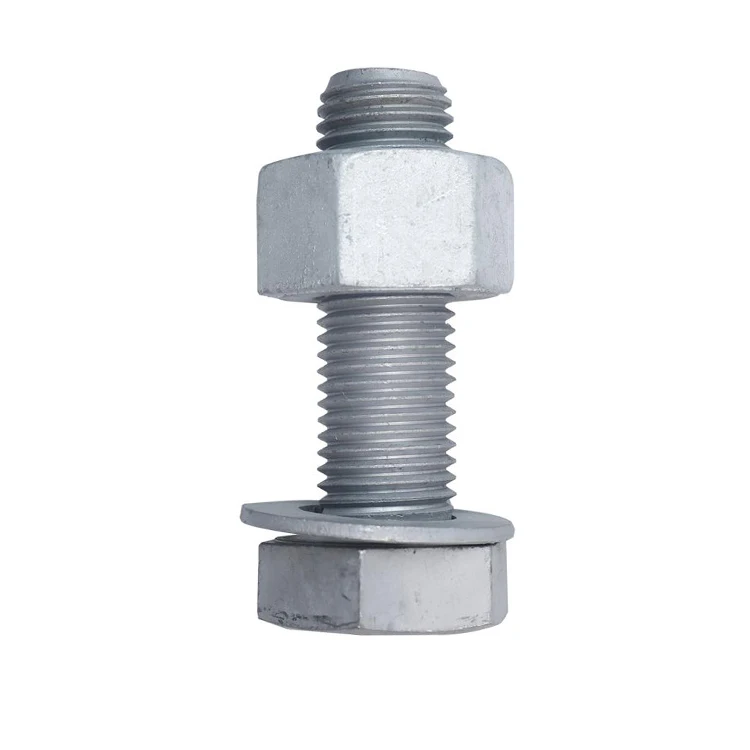 Hot Dip Zinc Steel Galvanized Price Hex Bolt And Nut