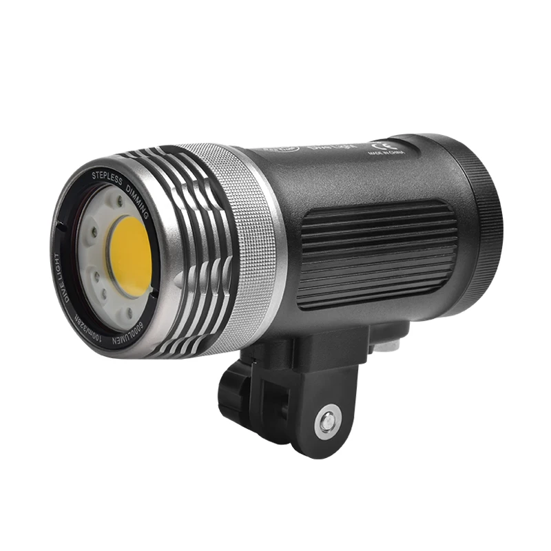 Super Bright 6000LM Portable Rechargable Torch LED Diving Flashlight Underwater 100m Cob UV Flashlight
